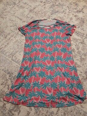 Simply Southern Palm Tree Print Dress